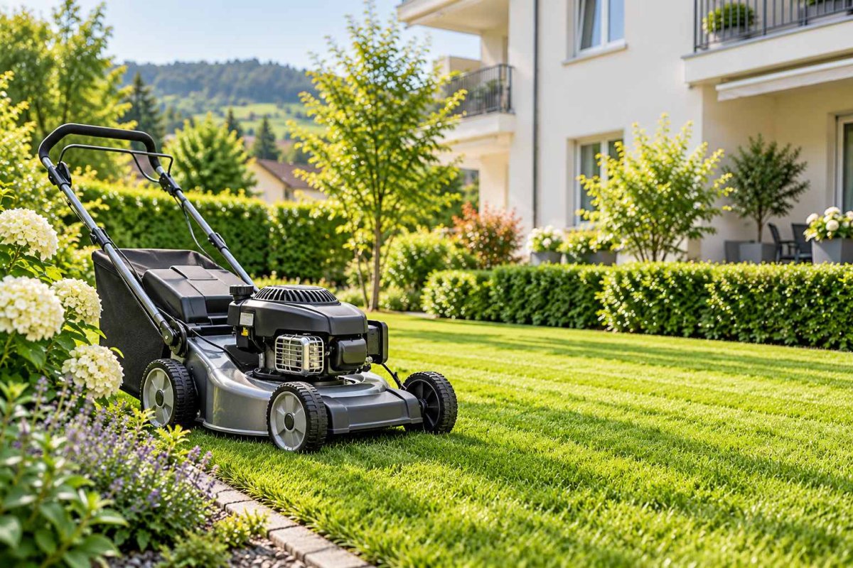 Gepflegter Rasen Rasenpflege Hauswart